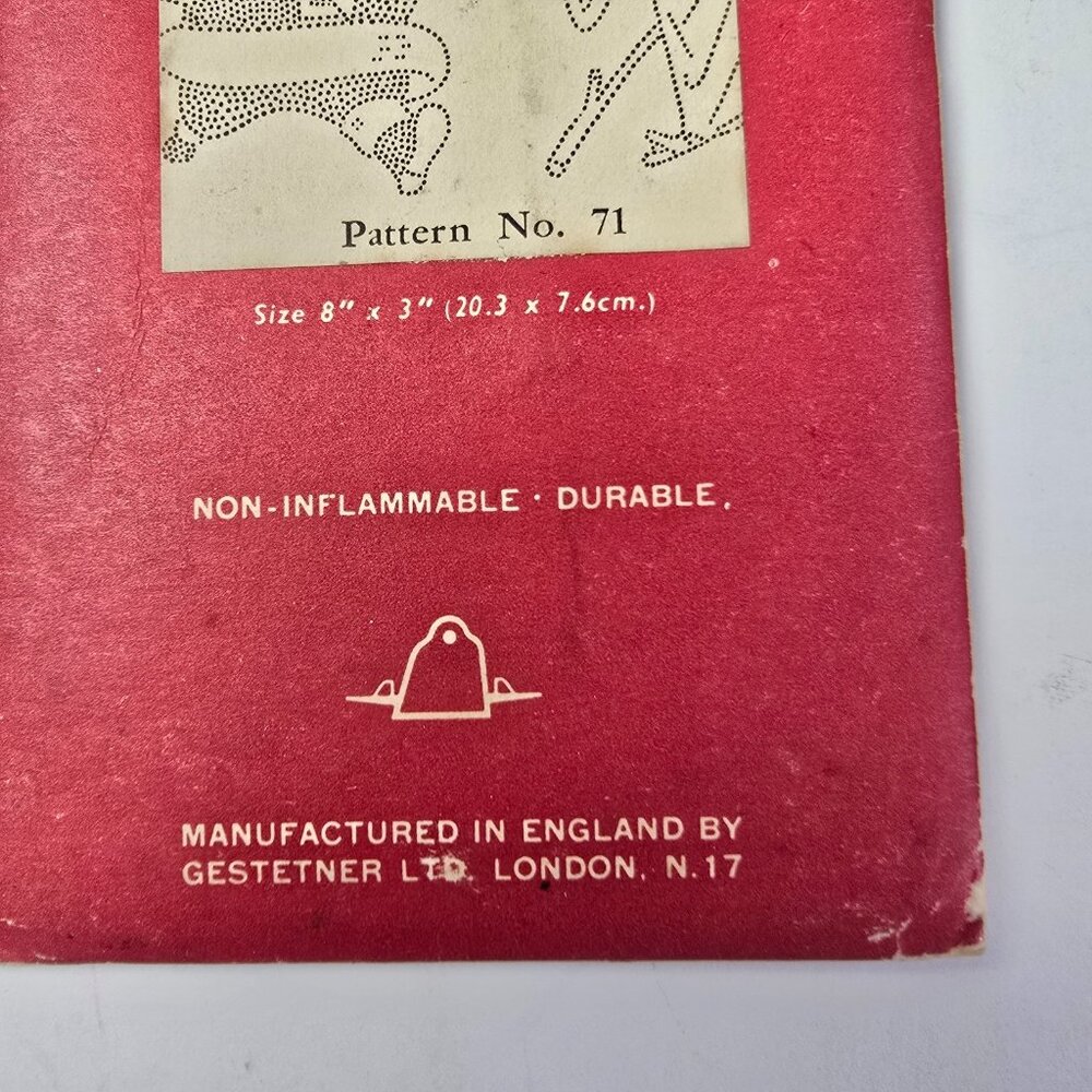Vintage Christmas Gestetner Symbols Plate Stencil Holiday England Santa Claus - Picture 12 of 13